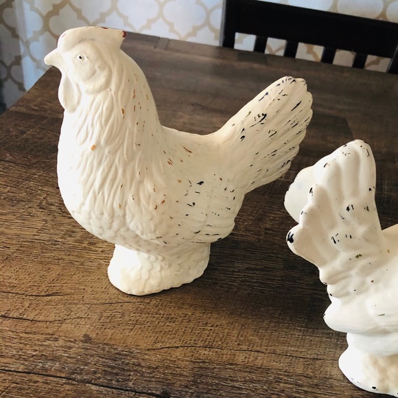 Country hen and rooster ceramic - Picture 5 of 9